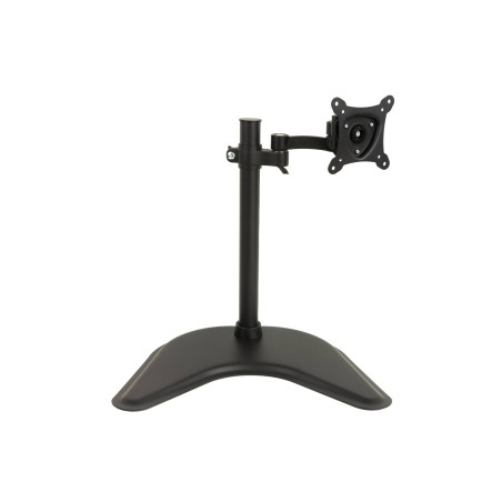 BRACCIO DA TAVOLO CON BASE PER VIDEO FINO A 15 KG DA 13 A 27" FINO A VESA 100X100 CON DUE SNODI