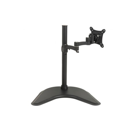 BRACCIO DA TAVOLO CON BASE PER VIDEO FINO A 15 KG DA 13 A 27" FINO A VESA 100X100 CON TRE SNODI