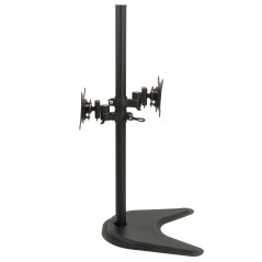 SUPPORTO DA TAVOLO CON BASE FINO A DUE VIDEO FINO A 15 KG DA 13 A 27" FINO A VESA 100X100