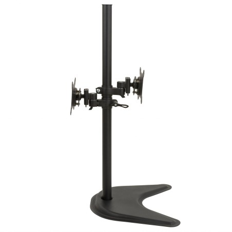 SUPPORTO DA TAVOLO CON BASE FINO A DUE VIDEO FINO A 15 KG DA 13 A 27" FINO A VESA 100X100