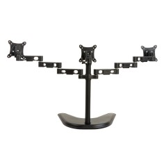 BRACCIO DA TAVOLO CON BASE PER TRE VIDEO FINO A 15 KG DA 13 A 21" FINO A VESA 100X100