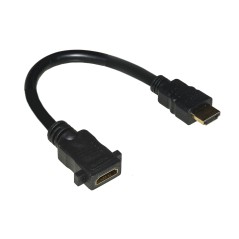 CAVO HDMI® MASCHIO/FEMMINA DA PANNELLO CM 15