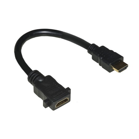 CAVO HDMI® MASCHIO/FEMMINA DA PANNELLO CM 15