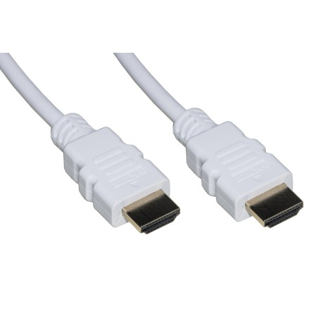 CAVO HDMI® 4KX2K PER PC, NOTEBOOK, HDTV, ECC CONTATTI DORATI MT 5 COLORE BIANCO