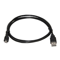 CAVO USB 2.0 - MICRO USB B IN RAME PER RICARICA E SCAMBIO DATI SMARTPHONE E TABLET MT 1 COLORE NERO