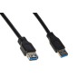 CAVO PROLUNGA USB 3.0 CONNETTORI A MASCHIO/FEMMINA IN RAME MT 1,8