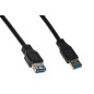 CAVO PROLUNGA USB 3.0 CONNETTORI A MASCHIO/FEMMINA IN RAME MT 3