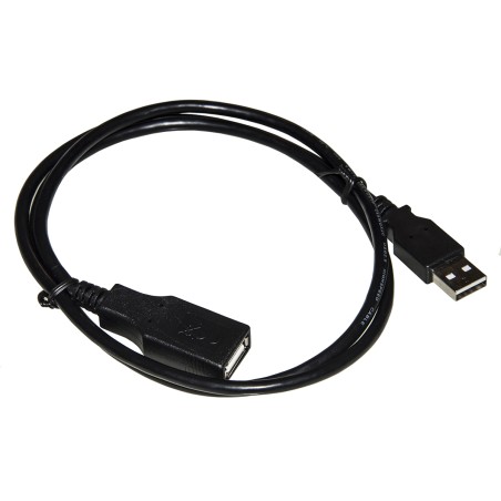 CAVO USB 2.0 MASCHIO/FEMMINA RAME CONNETTORE FEMMINA ISOLATO MT 0,5