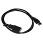 CAVO USB 2.0 MASCHIO/FEMMINA RAME CONNETTORE FEMMINA ISOLATO MT 0,5