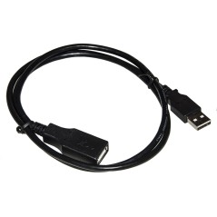 CAVO USB 2.0 MASCHIO/FEMMINA RAME CONNETTORE FEMMINA ISOLATO MT 1
