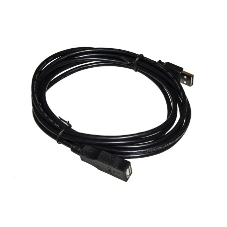 CAVO USB 2.0 MASCHIO/FEMMINA RAME CONNETTORE FEMMINA ISOLATO MT 3