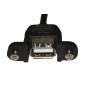 CAVO USB CONNETTORE A MASCHIO/A FEMMINA DA PANNELLO MT. 1