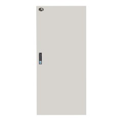 PORTA CHIUSA IN METALLO PIENO CON SERRATURA PER ARMADIO LINK 27U 600 MM GRIGIO
