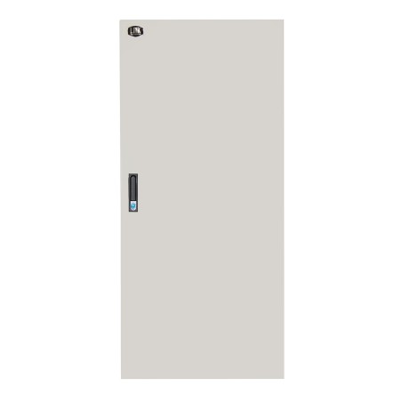 PORTA CHIUSA IN METALLO PIENO CON SERRATURA PER ARMADIO LINK 27U 600 MM GRIGIO