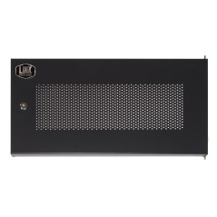 PORTA METALLO TRAFORATA CON SERRATURA PER ARMADIO LINK 6U LK 1906UNF NERA