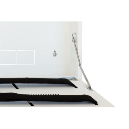BOX A MURO PER DVR, 2 CHIAVI, 2 SWITCH PER ALLARMI BIANCO, CM 53X13X65