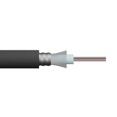 CAVO FIBRA OTTICA DA ESTERNO ARMATO OM3 GUAINA PE 12 FIBRE (AL METRO)