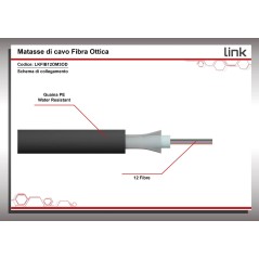 CAVO FIBRA OTTICA DA ESTERNO DIELETTRICO OM3 ANTIRODITORE 12 FIBRE (AL METRO)
