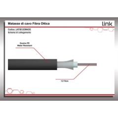 CAVO FIBRA OTTICA LOOSE TUBE 12 FIBRE OM4 OUTDOOR INTERRAMENTO DIRETTO (AL METRO)