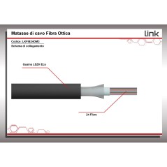CAVO FIBRA OTTICA 24 FIBRE LOOSE OM3 50/125 NM ANTIRODITORE LSZH INTERNO/ESTERNO CLASSE ECA (AL METRO)