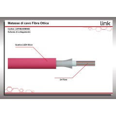 CAVO FIBRA OTTICA 24 FIBRE LOOSE OM4 ANTIRODITORE LSZH CLASSE B2CA (AL METRO)