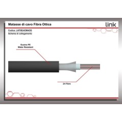 CAVO FIBRA OTTICA LOOSE TUBE 24 FIBRE OM4 OUTDOOR INTERRAMENTO DIRETTO (AL METRO)