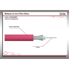 CAVO FIBRA OTTICA 4 FIBRE LOOSE OM4 ANTIRODITORE LSZH CLASSE B2CA (AL METRO)