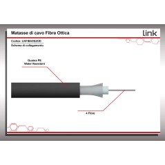 CAVO FIBRA OTTICA DA ESTERNO DIELETTRICO OS2 ANTIRODITORE 4 FIBRE (AL METRO)