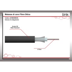 CAVO FIBRA OTTICA DA ESTERNO DIELETTRICO OM3 ANTIRODITORE 8 FIBRE (AL METRO)