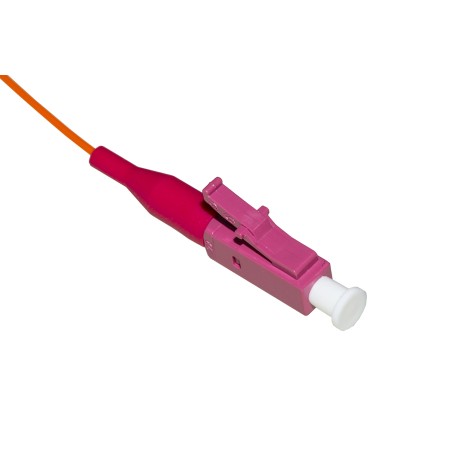 SET 12 CAVI PIGTAIL FIBRA OTTICA COLORATI CONNETTORI LC OM4 SIMPLEX 2 MT