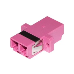 ADATTATORE FIBRA OTTICA LC/LC MULTIMODE DUPLEX OM4