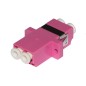 ADATTATORE FIBRA OTTICA LC/LC MULTIMODE DUPLEX OM4