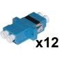 CONFEZIONE 12 ADATTATORI FIBRA OTTICA LC/LC SINGLEMODE DUPLEX