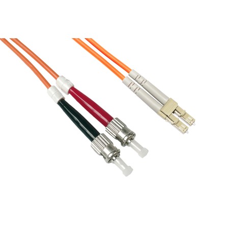 CAVO FIBRA OTTICA LC A ST MULTIMODE DUPLEX OM2 50/125 MT.50