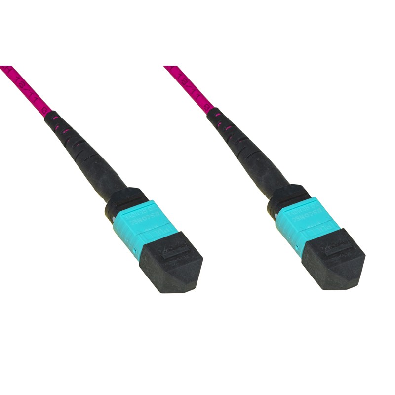 CAVO FIBRA OTTICA MPO/MPO FEMMINA/FEMMINA 12 FIBRE OM4 MT 2 TIPO B