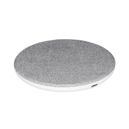 CARICABATTERIA WIRELESS PER SMARTPHONE A RICARICA RAPIDA SUPERFICIE IN TELA POTENZA 10 WATT