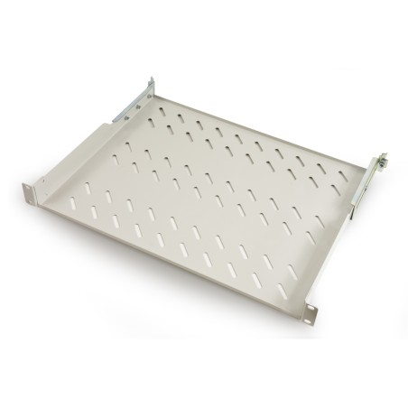 RIPIANO PER ARMADIO 19" 1 UNITA' PROFONDITA' 350 MM. (UNIVERSALE) 4 ATTACCHI (FRONTALE+POSTERIORE) COLORE GRIGIO