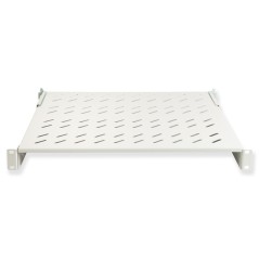 RIPIANO PER ARMADIO 19" 1 UNITA' PROFONDITA' 450 MM. (UNIVERSALE) 4 ATTACCHI (FRONTALE+POSTERIORE) COLORE GRIGIO