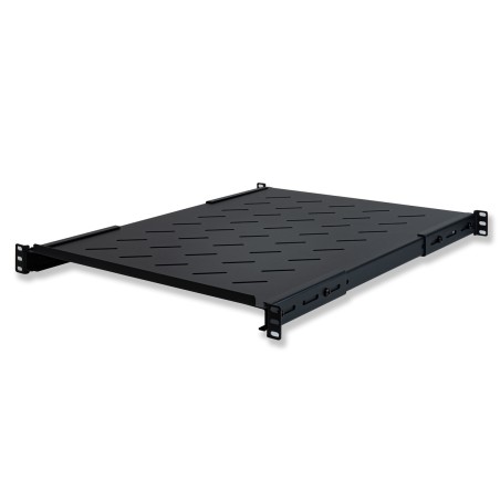 RIPIANO PER ARMADIO RACK 19" ALLUNGABILE 650 MM CON 4 AGGANCI NERO