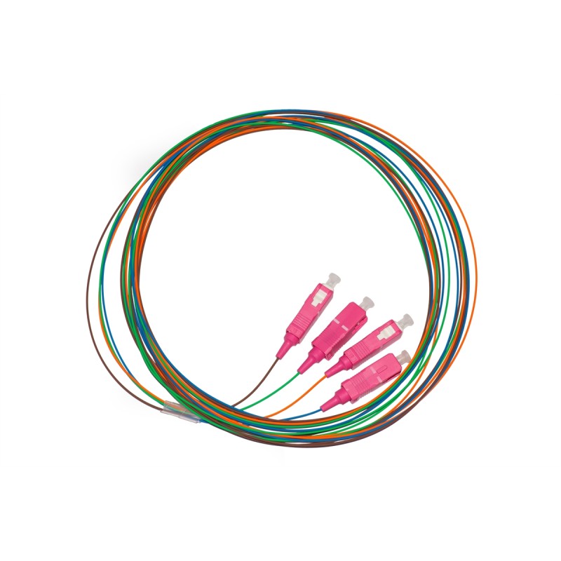 CONFEZIONE 4 PIGTAIL MT 2 CONNETTORE SC SIMPLEX MULTIMODE OM4