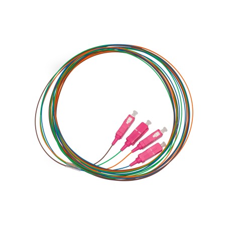 CONFEZIONE 4 PIGTAIL MT 2 CONNETTORE SC SIMPLEX MULTIMODE OM4