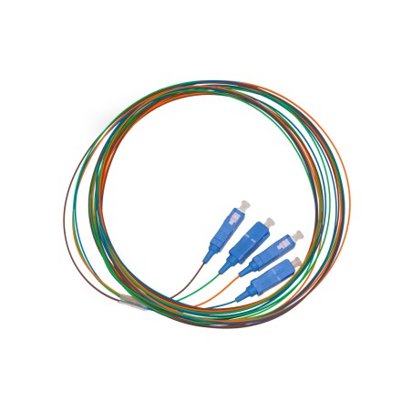 CONFEZIONE 4 PIGTAIL MT 2 CONNETTORE SC SIMPLEX SINGLEMODE OS2