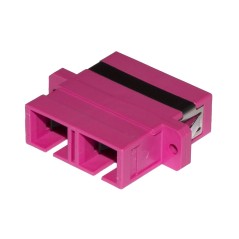 ADATTATORE FIBRA OTTICA SC/SC MULTIMODE DUPLEX OM4