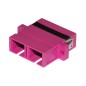 ADATTATORE FIBRA OTTICA SC/SC MULTIMODE DUPLEX OM4