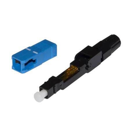 CONFEZIONE 10 CONNETTORI FIBRA OTTICA SC SINGLEMODE ASSEMBLAGGIO VELOCE