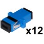 CONFEZIONE 12 ADATTATORI FIBRA OTTICA SC/SC SINGLEMODE SIMPLEX UPC