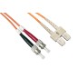 CAVO FIBRA OTTICA SC A ST MULTIMODE DUPLEX OM2 50/125 MT.5