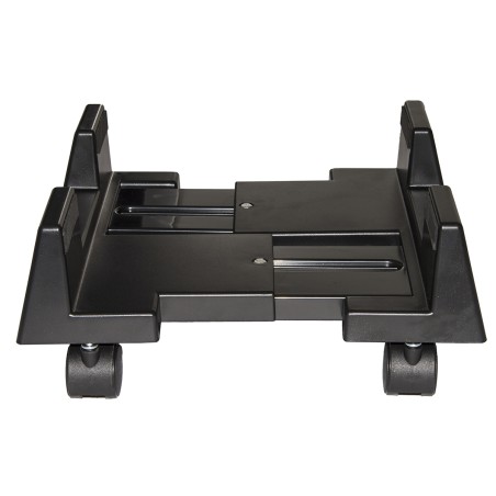 SUPPORTO COMPUTER VERTICALE CON RUOTE COLORE NERO