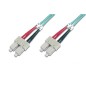 CAVO FIBRA OTTICA SC A SC MULTIMODE DUPLEX 50/125 MT.1 OM3