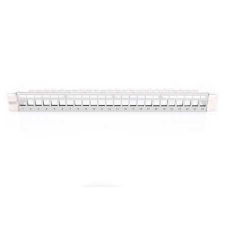 PANNELLO PATCH 19" PER JACK KEYSTONE 1U SCARICO DIGITUS 24 PORTE